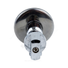 Кран шаровой латунный бытовой хром угловой 1043 G1/2" Ру10 НР редуцированный бабочка Aquasfera 1043-02