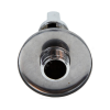 Кран шаровой латунный бытовой хром угловой 1043 G1/2" Ру10 НР редуцированный бабочка Aquasfera 1043-02