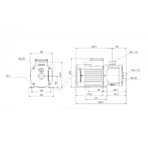 Насос многоступенчатый горизонтальный CM-G 10-1 AQQV PN16 3х220-240/380-415В/50 Гц Grundfos 96806982