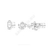 Унитаз подвесной Meridian rimless белый без сиденья Roca 34624L000