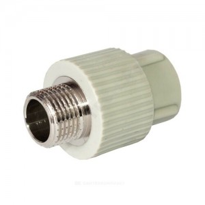 Муфта PP-R комбинированная серая НР Дн 20х1/2" RTP (РосТурПласт) 10942