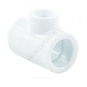 Тройник PP-R переходной белый Дн 25х20х25 PRO VALFEX 10252025-PRO