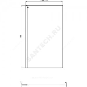 Стенка душевая CONNECT 2 Wetroom panel 1200х1950 мм Ideal Standard K9379V3