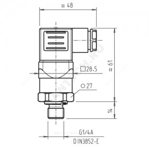 Датчик давления A-10 0-1 бар G1/4" Wika 12719049