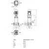 Насос многоступенчатый вертикальный HELIX FIRST V 628-5/30/E/KS/400-50 PN30 3х400В/50 Гц Wilo 4201175