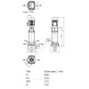 Насос многоступенчатый вертикальный HELIX FIRST V 628-5/30/E/KS/400-50 PN30 3х400В/50 Гц Wilo 4201175