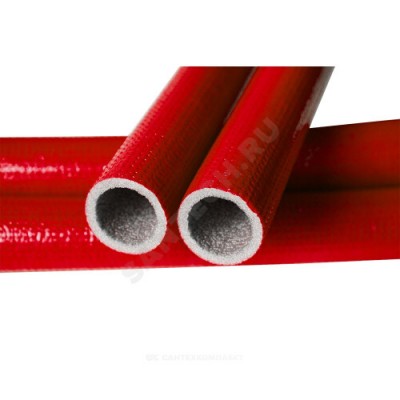 Трубка вспененный полиэтилен PE COMPACT R 15/6 L=2м Тмакс=95°C красный K-flex 060152118PE0CR