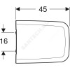 Сиденье для унитаза iCon Square дюропласт микролифт Geberit 500.837.01.1