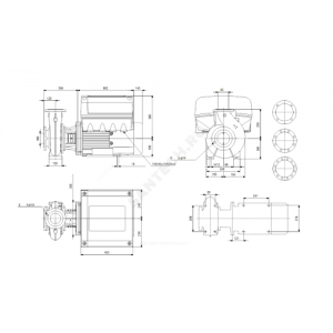 Насос консольно-моноблочный NBE80-200/171 A-F2-A-BAQE PN16 3х380-480В/50 Гц Grundfos 95108642