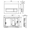 Кнопка для инсталляции B01 хром матовый Roca 8901170B2