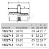 Муфта переходная МП PPSU пресс Дн 40х32 Ру10 MLC Uponor 1046404