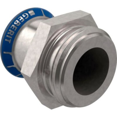 Муфта сталь нерж Дн 28х1 1/4" G пресс/НР Mapress Geberit 31734