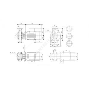 Насос консольно-моноблочный NB125-315/338 A-F2-A-BAQE PN16 3х380-420/660-725В/50Гц Grundfos 97837142