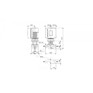 Насос ин-лайн с сухим ротором TPE 32-380/2-A-F-A-BQQE PN16 3х380-500В/50 Гц Grundfos 99113926