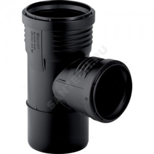 Тройник PP-MD бесшумный Silent-PP Дн 110х40х87,5гр б/нап в/к Geberit 390.547.14.1