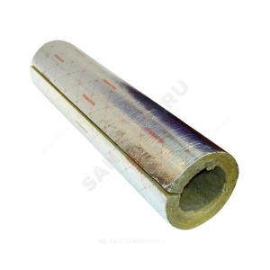 Цилиндр навивной минеральная вата ROCKWOOL 100 кашированный фольгой 25/108 L=1м ROCKWOOL 136807