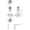 Насос многоступенчатый вертикальный HELIX FIRST V 1611-5/25/E/KS/400-50 PN25 3х400В/50 Гц Wilo 4201005