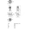 Насос многоступенчатый вертикальный HELIX FIRST V 1611-5/25/E/KS/400-50 PN25 3х400В/50 Гц Wilo 4201005