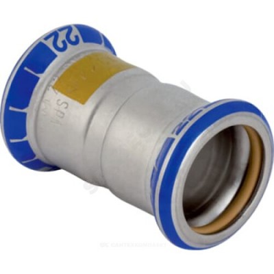Муфта сталь нерж Дн 35 пресс для газоснабжения Mapress Geberit 34105