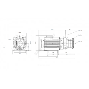 Насос многоступенчатый горизонтальный CM-A 10-2 AQQV PN10 1x220-240В/50 Гц Grundfos 97516623