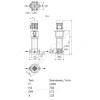 Насос многоступенчатый вертикальный HELIX V 405-2/25/V/KS/400-50 PN25 3х400В/50 Гц Wilo 4160552
