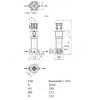 Насос многоступенчатый вертикальный HELIX V 405-2/25/V/KS/400-50 PN25 3х400В/50 Гц Wilo 4160552