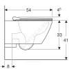 Унитаз подвесной Smyle Square горизонт/выпуск дюропласт Soft close Geberit 500.685.01.1