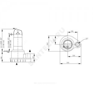 Насос дренажный PADUS UNI M05/T11-540/A Wilo 6084805
