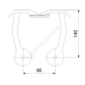 Кронштейн промежуточный Дн 80 Grundfos 96825142