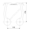 Кронштейн промежуточный Дн 100/Дн 100, Дн 100/Дн 80 Grundfos 96825161