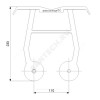 Кронштейн промежуточный Дн 100/Дн 100, Дн 100/Дн 80 Grundfos 96825161