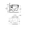 Унитаз подвесной СONNECT без сиденья Ideal Standard E803501