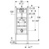 Инсталляция для писсуара Duofix без кнопки смыва Geberit 111.665.00.5
