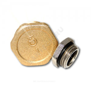 Заглушка латунь Ду 20 (3/4") НР Цветлит ZW50066