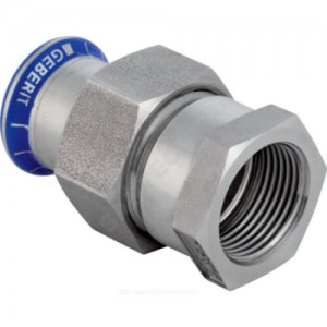 Муфта разъемная сталь нерж Дн 42х1 1/2" пресс/ВР Mapress Geberit 35355