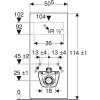 Модуль сантехнический для подвесного унитаза Monolith Geberit 131.031.00.5