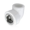 Угольник PP-R комбинированный белый ВР Дн 25х1/2" RTP (РосТурПласт) 10792