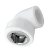 Угольник PP-R комбинированный белый ВР Дн 25х1/2" RTP (РосТурПласт) 10792
