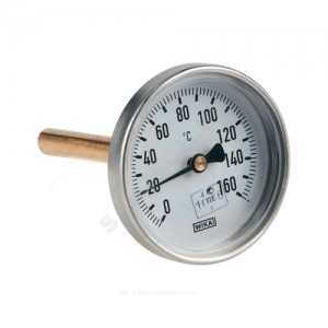 Термометр биметаллический осевой Дк80 L=60мм G1/2" 160С A50.10 Wika 36759338