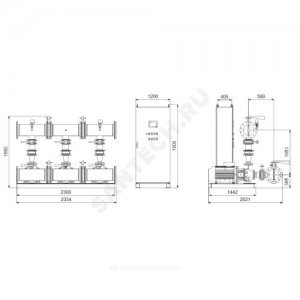 Установка пожаротушения Hydro MX-A 2/1 NB80-200/222 Grundfos 99788968
