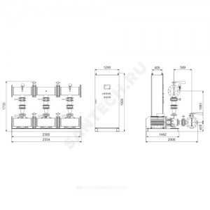 Установка пожаротушения Hydro MX-A 2/1 NB80-250/234 Grundfos 99788970