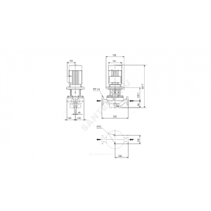 Насос ин-лайн с сухим ротором TP 40-90/4-A-F-Z-BQBE PN16 1х220-230В/50 Гц Grundfos 99222335