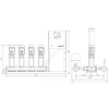 Установка повышения давления Hydro MPC-E 4 CRE10-1 Grundfos 98423324