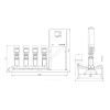 Установка повышения давления Hydro MPC-E 4 CRE10-1 Grundfos 98423324