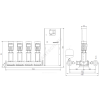 Установка повышения давления Hydro MPC-E 4 CRE10-1 Grundfos 98423324
