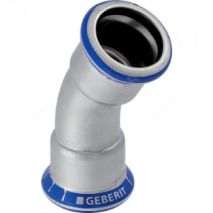 Отвод сталь нерж 30гр Дн 108 пресс Mapress Geberit 36130