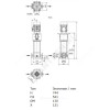 Насос многоступенчатый вертикальный HELIX V 208-2/25/V/KS/400-50 PN25 3х400В/50 Гц Wilo 4161741