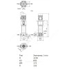 Насос многоступенчатый вертикальный HELIX V 208-2/25/V/KS/400-50 PN25 3х400В/50 Гц Wilo 4161741
