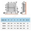 Конвектор электрический настенный F19 CEG BL-Meca/M2 1кВт с механическим термостатом Atlantic 500077