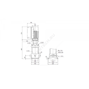 Насос многоступенчатый вертикальный CRE5-9 A-A-A-E-HQQE PN16 3х380-500В/50 Гц Grundfos 98390027